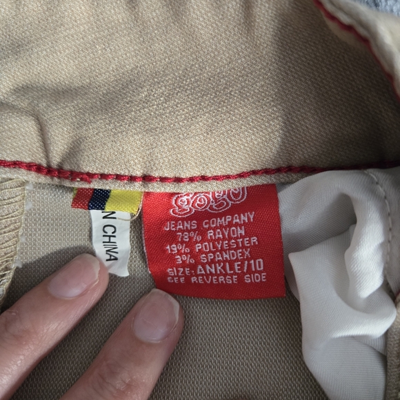 GOGO Tan Ankle Pants - Picture 2 of 6